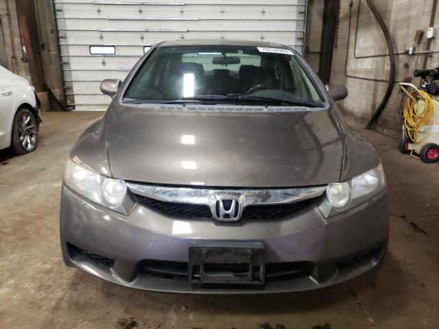 2HGFA16639H007429 - 2009 HONDA CIVIC LX-S Մոխրագույն լուսանկար 5