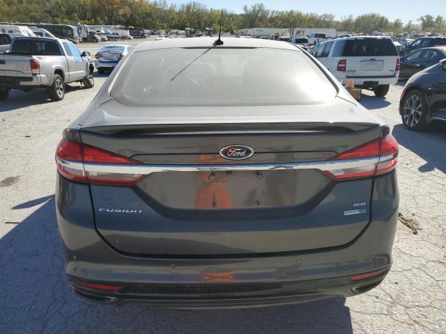 3FA6P0T97HR348556 - 2017 FORD FUSION SE GRAY photo 6