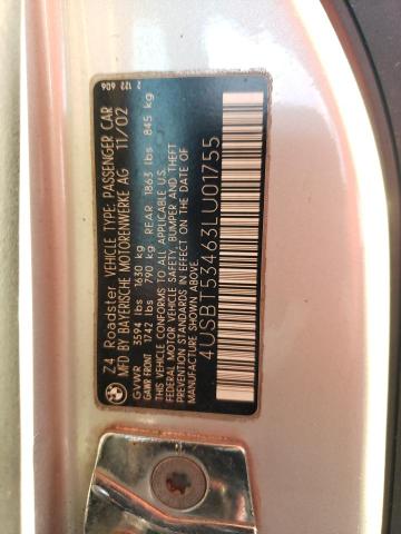 4USBT53463LU01755 - 2003 BMW Z4 3.0 فضي صورة 12