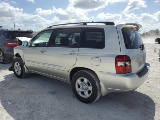 JTEGD21A170167625 - 2007 TOYOTA HIGHLANDER SILVER photo 2