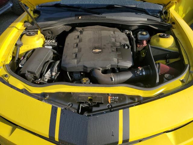 2G1FD1E30F9303262 - 2015 CHEVROLET CAMARO LT YELLOW photo 11