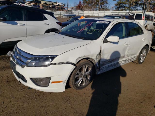 3FAHP0HA6CR133884 - 2012 FORD FUSION SE WHITE photo 1