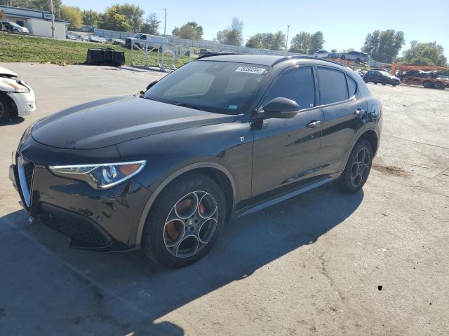 ZASPAKBN8N7D38624 - 2022 ALFA ROMEO STELVIO TI Սև լուսանկար 1