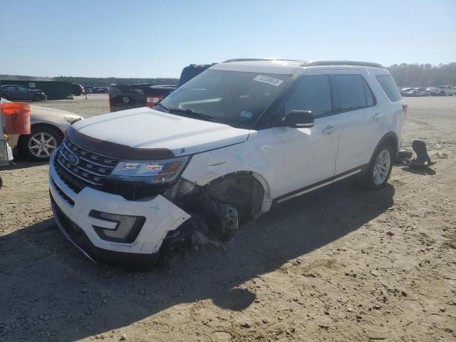 1FM5K7D88GGD25713 - 2016 FORD EXPLORER XLT WHITE photo 1