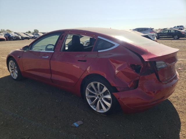 5YJ3E1EB6JF088036 - 2018 TESLA MODEL 3 RED photo 2