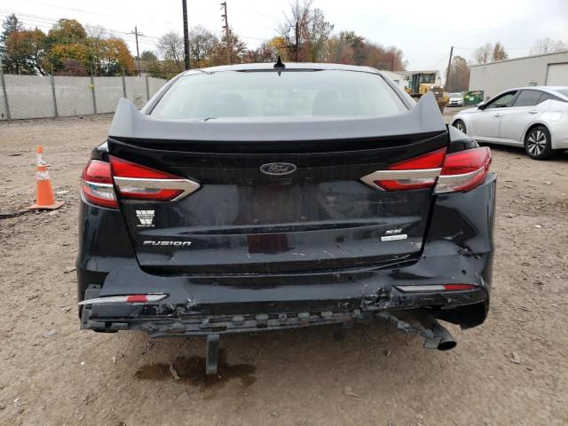 3FA6P0HD4KR126478 - 2019 FORD FUSION SE BLACK photo 6