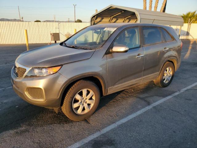 5XYKT3A15DG345534 - 2013 KIA SORENTO LX GRAY photo 1