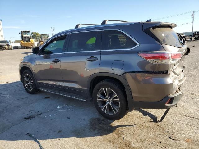 5TDKKRFHXGS500775 - 2016 TOYOTA HIGHLANDER XLE GRAY photo 2