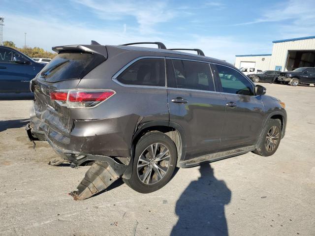 5TDKKRFHXGS500775 - 2016 TOYOTA HIGHLANDER XLE GRAY photo 3