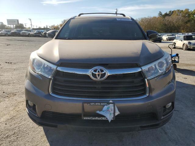 5TDKKRFHXGS500775 - 2016 TOYOTA HIGHLANDER XLE GRAY photo 5