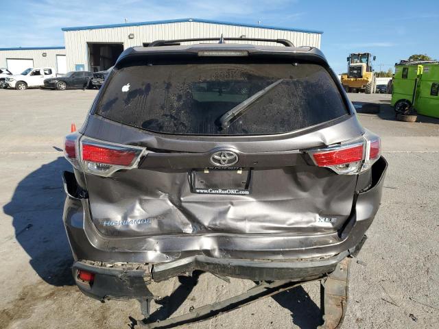5TDKKRFHXGS500775 - 2016 TOYOTA HIGHLANDER XLE GRAY photo 6