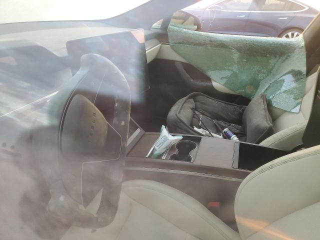 5YJSA1E53PF521709 - 2023 TESLA MODEL S RED photo 9