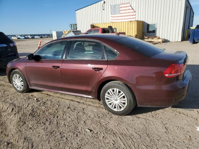 1VWAH7A31EC020467 - 2014 VOLKSWAGEN PASSAT S BURGUNDY photo 2