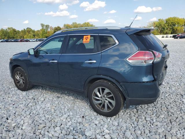 5N1AT2MVXEC816339 - 2014 NISSAN ROGUE S BLUE photo 2