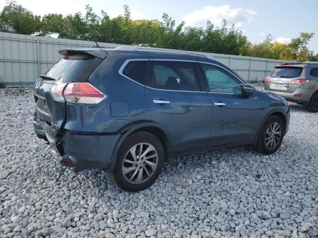 5N1AT2MVXEC816339 - 2014 NISSAN ROGUE S BLUE photo 3