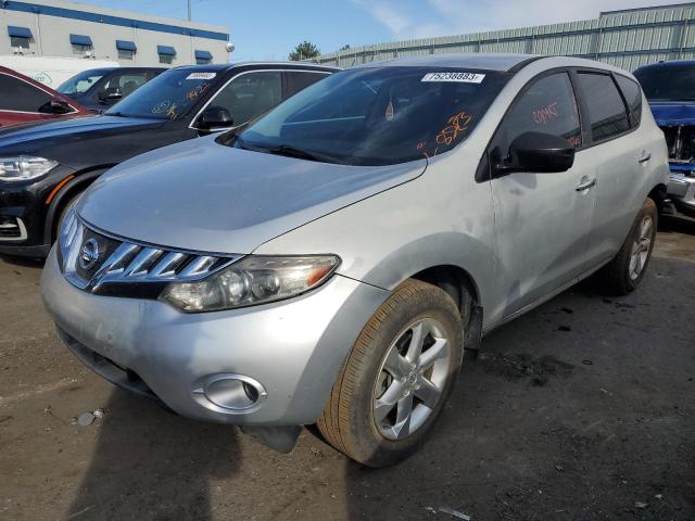 JN8AZ18U69W014622 - 2009 NISSAN MURANO S SILVER photo 1