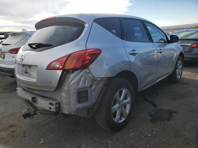 JN8AZ18U69W014622 - 2009 NISSAN MURANO S SILVER photo 3