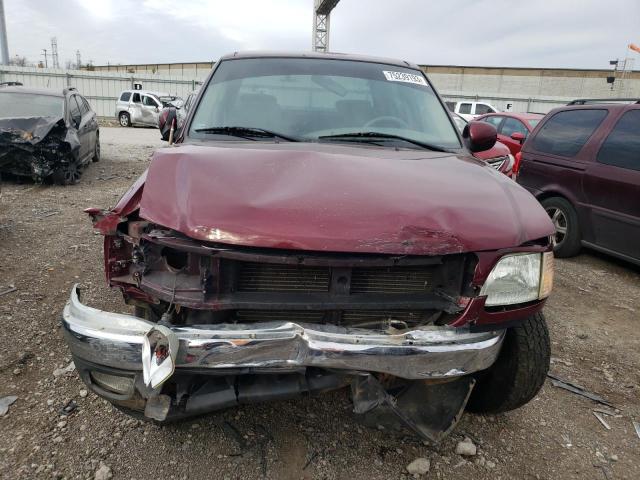 1FTRW08633KA20962 - 2003 FORD F150 SUPERCREW MAROON photo 5