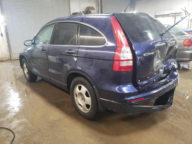 5J6RE4H39AL082917 - 2010 HONDA CR-V LX BLUE photo 2