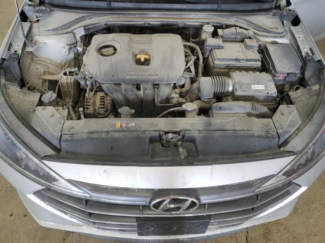 5NPD74LF5KH456991 - 2019 HYUNDAI ELANTRA SE SILVER photo 11