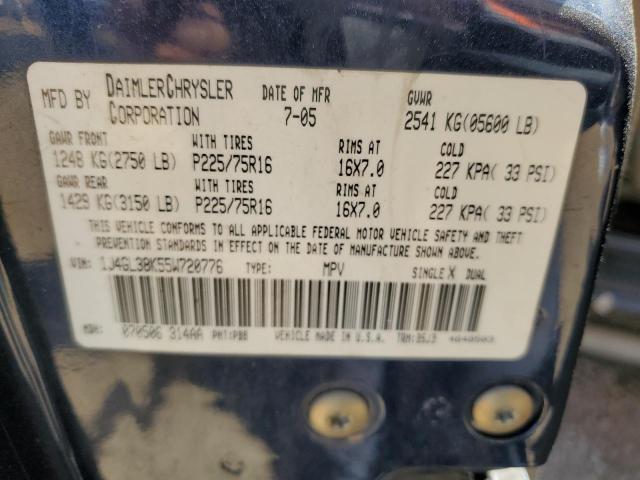 1J4GL38K55W720776 - 2005 JEEP LIBERTY RENEGADE 蓝色 照片 14