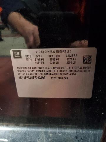 1G11F5SL6FF213492 - 2015 CHEVROLET MALIBU LTZ 黑色 照片 12