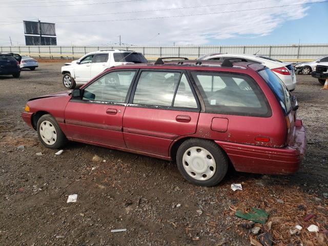 1FARP15J7RW120694 - 1994 FORD ESCORT LX RED photo 2