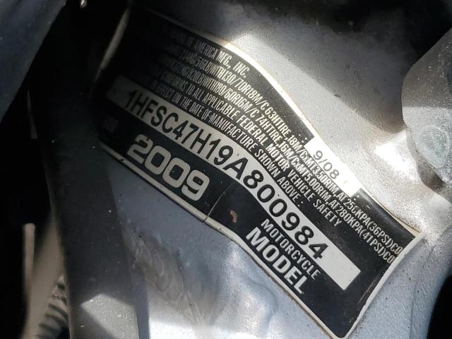 1HFSC47H19A800984 - 2009 HONDA GL1800 GRAY photo 9