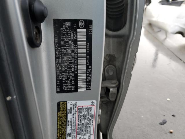 4T1BE32K74U900950 - 2004 TOYOTA CAMRY LE SILVER photo 12