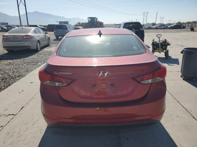 5NPDH4AE7FH609285 - 2015 HYUNDAI ELANTRA SE RED photo 6