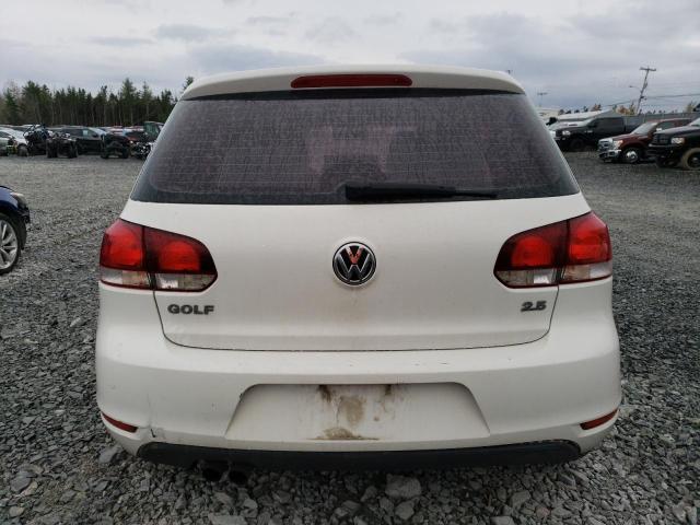 WVWDA7AJ4CW335360 - 2012 VOLKSWAGEN GOLF WHITE photo 6