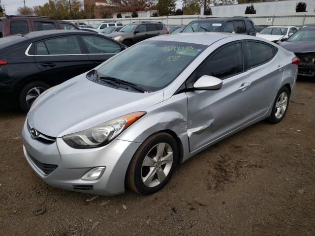 5NPDH4AE1CH105326 - 2012 HYUNDAI ELANTRA GLS SILVER photo 1