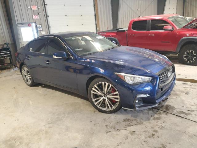 JN1EV7AR2KM592223 - 2019 INFINITI Q50 LUXE BLUE photo 4