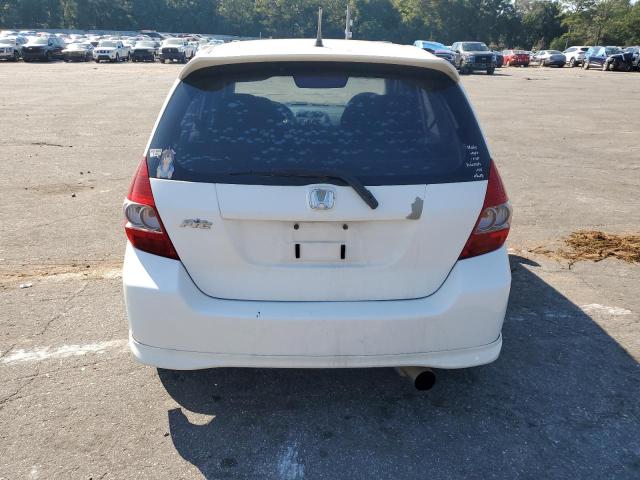 JHMGD37607S031731 - 2007 HONDA FIT S თეთრი ფოტო 6