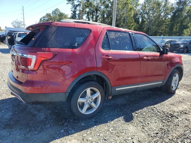 1FM5K8DH2HGA19615 - 2017 FORD EXPLORER XLT RED photo 3