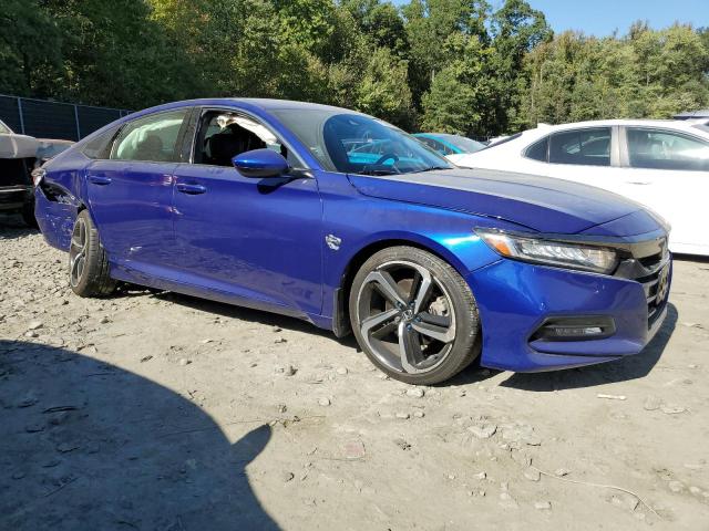 1HGCV1F30JA000678 - 2018 HONDA ACCORD SPORT BLUE photo 4