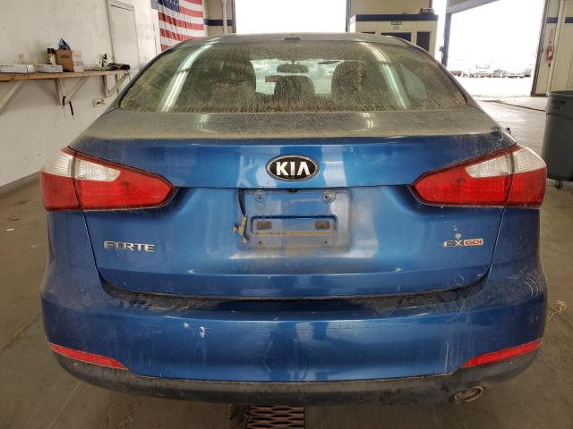 KNAFX4A87E5054498 - 2014 KIA FORTE EX BLUE photo 6