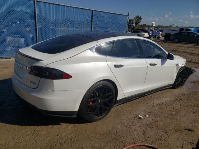 5YJSA1V45FF097374 - 2015 TESLA MODEL S P90D WHITE photo 3