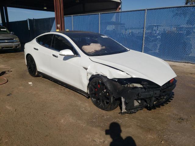 5YJSA1V45FF097374 - 2015 TESLA MODEL S P90D WHITE photo 4