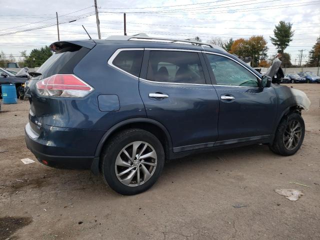 5N1AT2MV9EC855939 - 2014 NISSAN ROGUE S BLUE photo 3