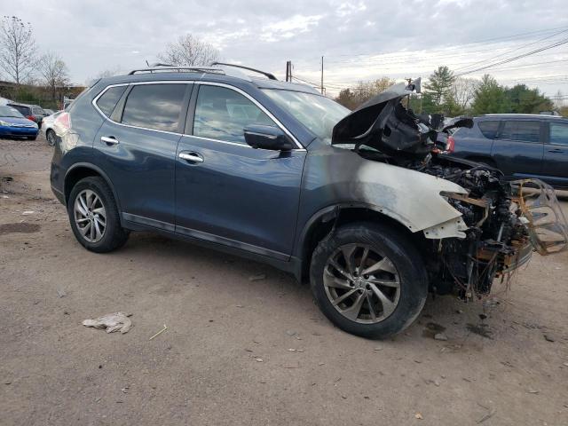 5N1AT2MV9EC855939 - 2014 NISSAN ROGUE S BLUE photo 4