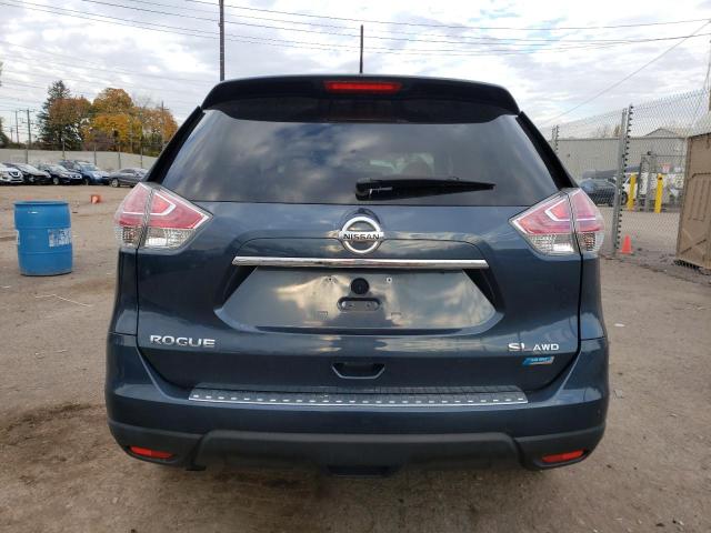 5N1AT2MV9EC855939 - 2014 NISSAN ROGUE S BLUE photo 6