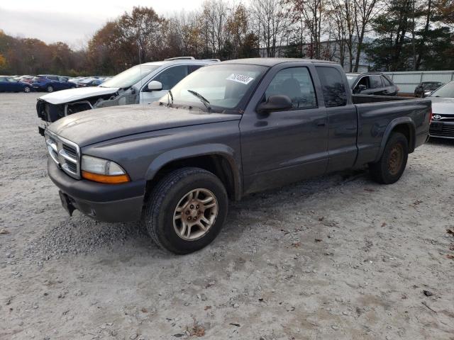 1D7GL32K34S519341 - 2004 DODGE DAKOTA SPORT GRAY photo 1