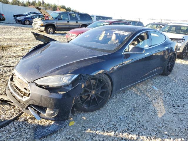 5YJSA1CP2DFP09945 - 2013 TESLA MODEL S Կապույտ լուսանկար 1