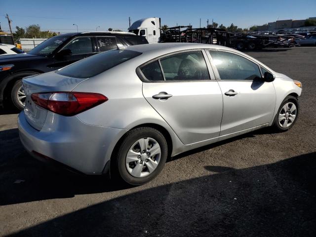 KNAFK4A63G5565321 - 2016 KIA FORTE LX SILVER photo 3