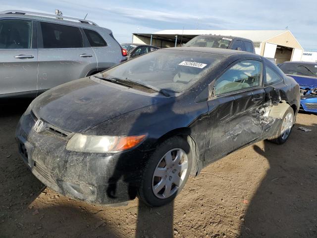 2HGFG12648H569908 - 2008 HONDA CIVIC LX BLACK photo 1