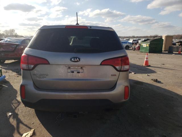 5XYKT3A67EG543741 - 2014 KIA SORENTO LX SILVER photo 6