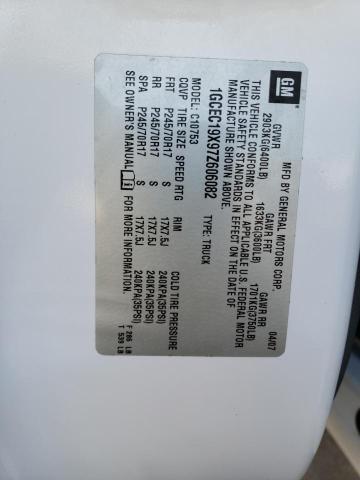 1GCEC19X97Z606082 - 2007 CHEVROLET SILVERADO C1500 CLASSIC WHITE photo 12