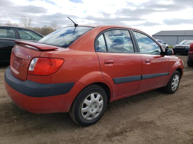 KNADE123176203998 - 2007 KIA RIO BASE ORANGE photo 3