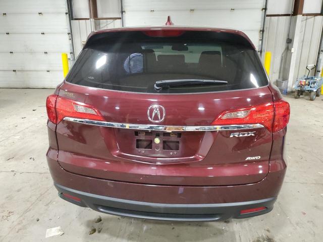 5J8TB4H32EL019587 - 2014 ACURA RDX BURGUNDY photo 6